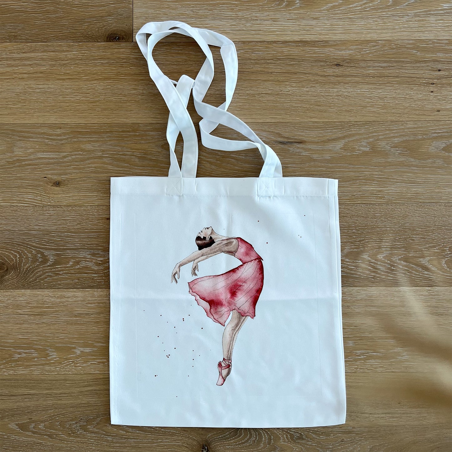 soquarelle - illustration - aquarelle – boutique en ligne - danseuse - Suisse - illustratrice - ballerine - tote bag 