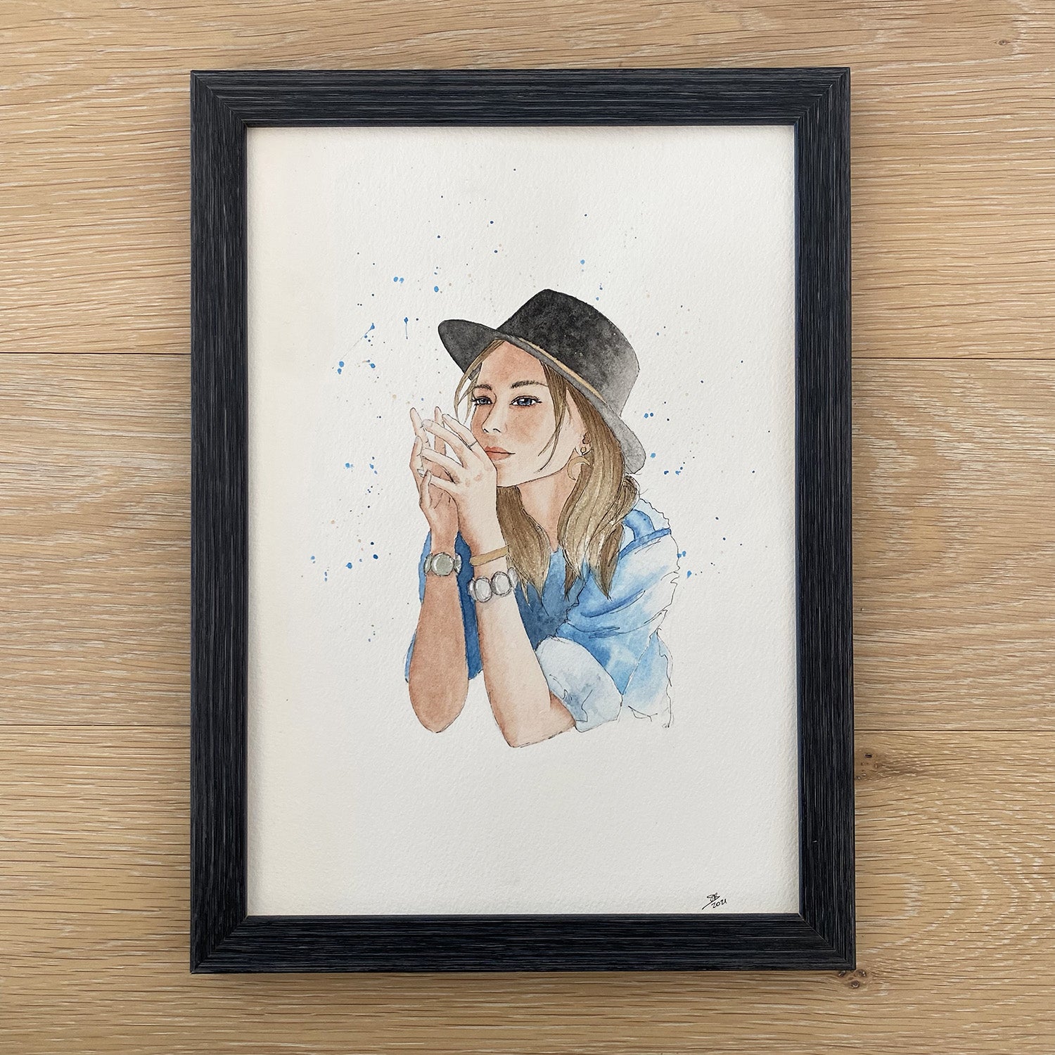 soquarelle - illustration - aquarelle – boutique en ligne - femme - Suisse - illustratrice - chapeau - fashion mode