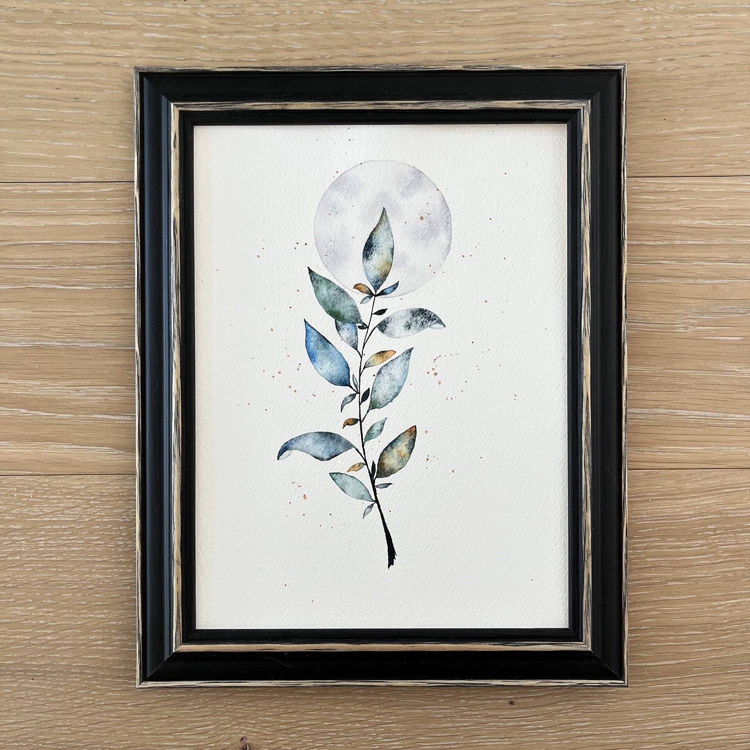 soquarelle - illustration - aquarelle – boutique en ligne - floral - Suisse - illustratrice - botanique - fleurs - nature - feuillage – lune